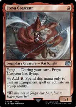 MTG Freya Crescent Foil NM FINAL FANTASY Magic 138 - Image 1