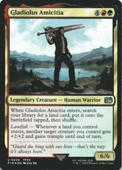 MTG Gladiolus Amicitia Foil NM FINAL FANTASY Magic 224 - Image 1
