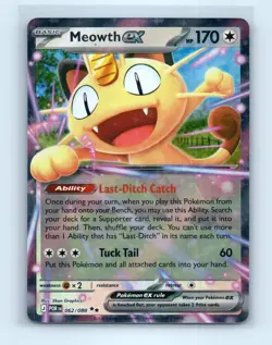Pokemon tcg ME03: Perfect Order Meowth ex Near Mint or Better - Image 1