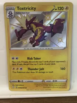 SV042/SV122 Shining Fates Toxicity SHINY Holo Rare Pokemon NM - Image 1