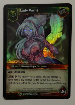 Lady Vashj Timewalkers 24/30 Ver.1 FOIL World of Warcraft TCG ENG NM - Image 1