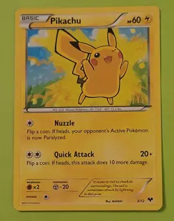 Pokemon Pikachu TCG Holo Foil Card McDonald's Promo 5/12 HP - Image 1
