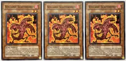 3 x FOTB-EN010 Volcanic Scattershot - Common 1st Edition MP/LP YuGiOh Cards - Image 1
