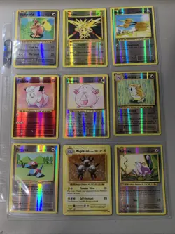 Pokemon TCG XY Evolutions Reverse Holo & Holo 9 Cards Binder Page Lot - Image 1