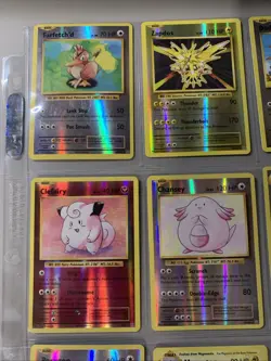 Pokemon TCG XY Evolutions Reverse Holo & Holo 9 Cards Binder Page Lot - Image 2