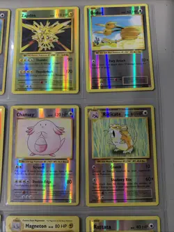 Pokemon TCG XY Evolutions Reverse Holo & Holo 9 Cards Binder Page Lot - Image 3