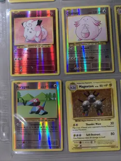 Pokemon TCG XY Evolutions Reverse Holo & Holo 9 Cards Binder Page Lot - Image 5