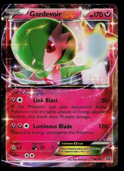 Pokemon Card - Gardevoir EX Steam Siege 78/114 Holo EX Rare - Image 1