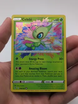 Pokemon TCG Celebi Vivid Voltage Holo Card 009/185 Rare - Image 1