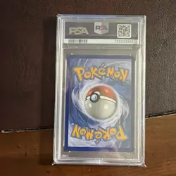 2018 Pokemon SM Black Star Promo Staff #SM219 Entei Holo PSA 7 NM - Image 2