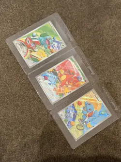 Pokemon First Partner Illustration Collection Series 1 Kanto Gen 1 Starters Set - Image 1