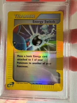 2003 Pokemon - Energy Search Reverse Holo Trainer Aquapolis 120/147 PSA 9 Mint! - Image 3