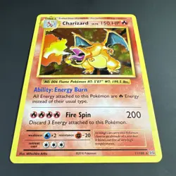 Pokemon TCG Charizard Evolutions 11/108 Holo Rare MP - Image 2