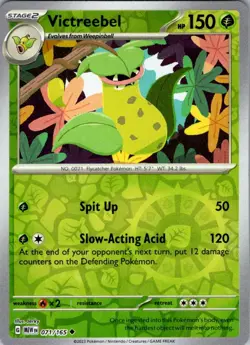 VICTREEBEL 071/165 UC 151 POKEMON REVERSE HOLO NM/M - Image 1