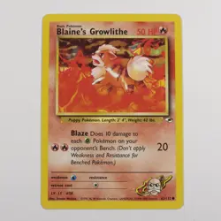 Pokemon - Blaine's Growlithe - Gym Heroes - Common - Image 1
