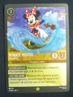 Minnie Mouse Storyteller 31/204 Foil - Lorcana Card #13Z - Image 1