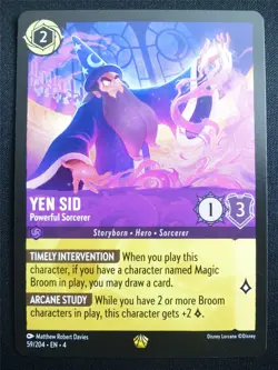 Yen Sid Powerful Sorcerer 59/204 - Lorcana Card #4FI - Image 1