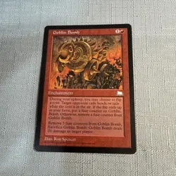 Goblin Bomb Weatherlight LP MTG Magic the Gathering - Image 1