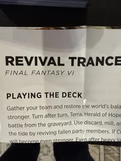 MTG Final Fantasy VI Terra Commander DECK AND CASE ONLY Revival Trance Edition - Image 5