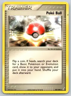Poke Ball 82/100 Uncommon Crystal Guardians Pokemon HP - Image 1