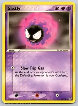 Gastly 63/112 Common FireRed & LeafGreen Pokemon HP - Image 1