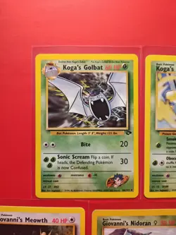 Vintage Pokemon Gym Challenge Lot – Giovanni & Koga Cards WOTC 2000 Binder Set - Image 2