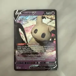 Pokemon TCG SWSH Mimikyu v Holo Rare Card 68/172 Brilliant Stars - Image 1