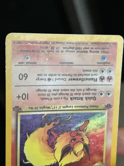 1999 POKEMON JUNGLE 1ST EDITION #3 FLAREON HOLO RARE WOTC - Image 3