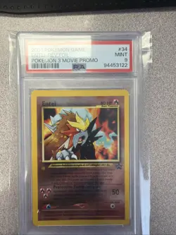 2001 Pokemon Game Pokemon 3 Movie Promo #34 Entei Reverse Foil Psa 9 - Image 1