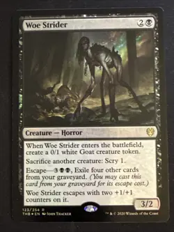 1x Foil Woe Strider (123) Theros Beyond Death LP MTG Magic the Gathering x1 MKE - Image 1