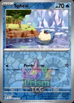 Spheal 43/191 Common Reverse Holo Surging Sparks Pokemon - Image 1