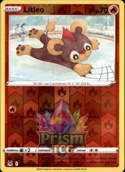Litleo 28/196 Common Reverse Holo Lost Origin Pokemon - Image 1