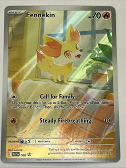 Pokemon TCG: Chaos Rising ETB Black Star Promo - Fennekin (MEP 080) Full Art - Image 1