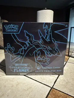 Pokemon TCG Phantasmal Flames Pokemon Center ETB Elite Trainer Box Sealed - Image 1