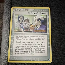 Pokemon Mr. Stone's Project 77/101 Dragon Frontiers Reverse Holo Uncommon Suppo… - Image 1