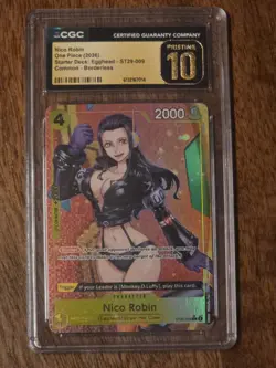 Nico Robin Egghead 2026 One Piece ST29-009 AA Borderless CGC 10 Pristine - Image 1