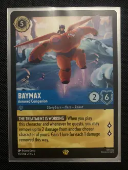 Disney Lorcana - Baymax Armoured Companion - Azurite Seas Legendary Big Hero 6 - Image 1