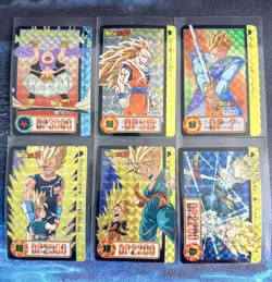 Dragon Ball Z Carddass Part 20 Prism Holo cards Set 154 & 155 Bandai Japan 1994 - Image 1