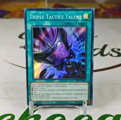 Triple Tactics Talent RA01-EN063 Super Rare 1st Edition Yugioh Card Near Mint - Image 1