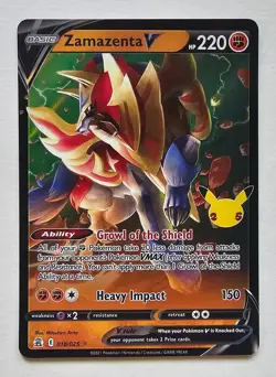 ⚔🛡 Zacian V & Zamazenta V 25th Anniversary Promo Lot (2 Cards) – Pokemon TCG - Image 4