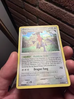 Pokemon Garchomp Diamond & Pearl Mysterious Treasures Holo Rare 9/123 Card 2007 - Image 2