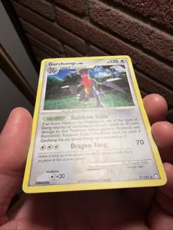 Pokemon Garchomp Diamond & Pearl Mysterious Treasures Holo Rare 9/123 Card 2007 - Image 3