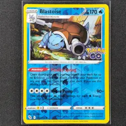 Blastoise - 017/078 - Reverse Holo - Pokemon Go - Pokemon Card - NM/M - Image 1