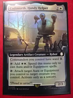 Codsworth, Handy Helper (Extended Art) 366 Universes Beyond: Fallout Foil | MTG - Image 1
