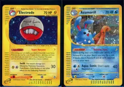 Pokemon AQUAPOLIS - #H4/H32 Azumarill #H7/H32 Electrode - Holo - ENG - LP/NM - Image 1