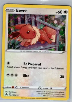 Eevee SWSH175 Holo SWSH: Sword & Shield Promo Cards - Pokemon Card - NM - Image 1