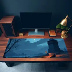 MTG Playmat | Lofi Watchtower Playmat | Kawaii Desk Mat | Unofficial MTG Playmat - Image 3