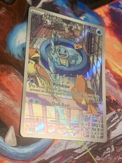 Pokemon TCG - SQUIRTLE Stellar Crown Illustration Rare 148/142 Mint - Image 3