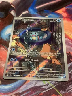 Pokemon TCG - SQUIRTLE Stellar Crown Illustration Rare 148/142 Mint - Image 4