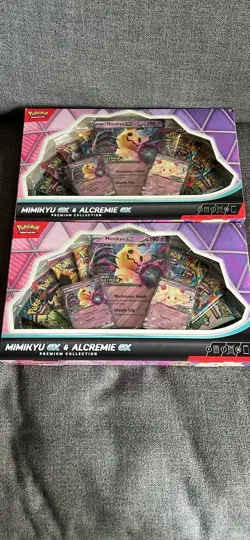 Pokemon TCG Mimikyu EX & Alcremie EX Premium Collection Box - Image 1